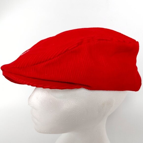 VINTAGE COORS Beer Poorboy Hat Cap Corduroy Hat RED Embroidered - Picture 2 of 8